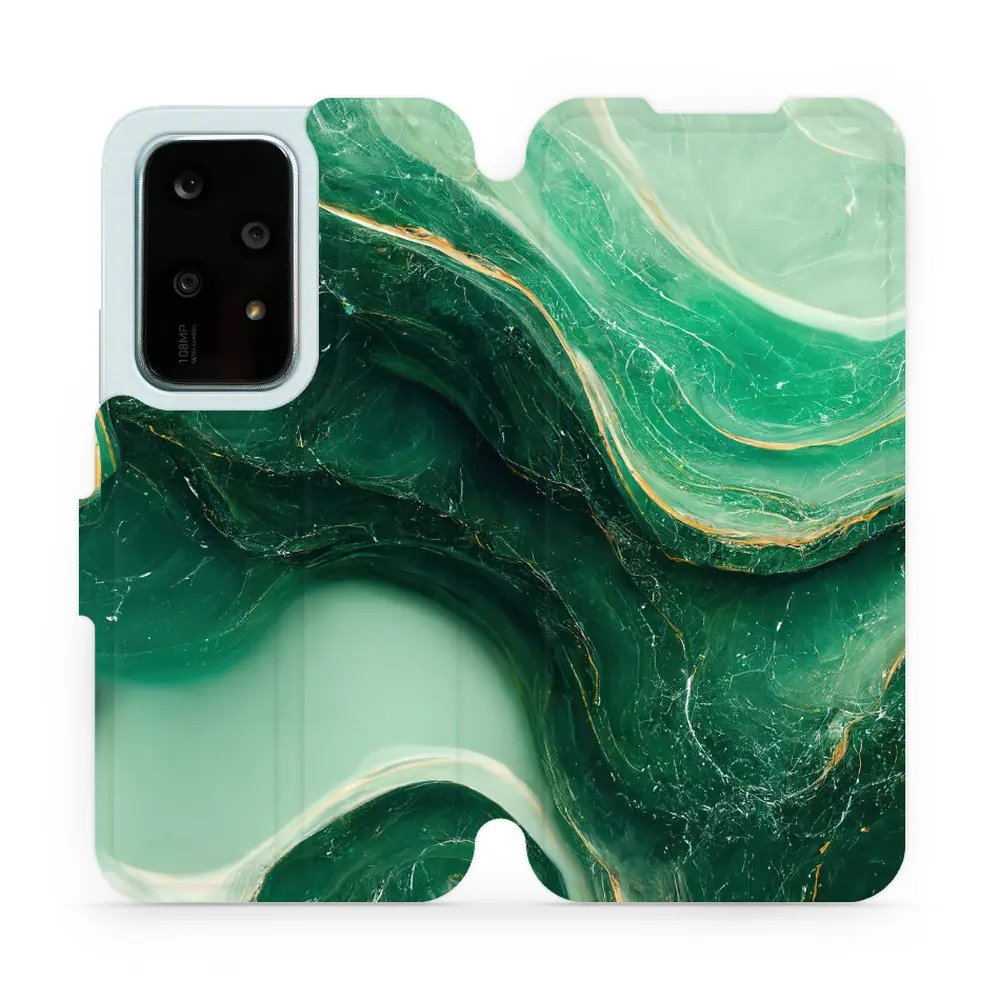 Flipové pouzdro Mobiwear - Honor 200 Lite - VP38S Zelený mramor