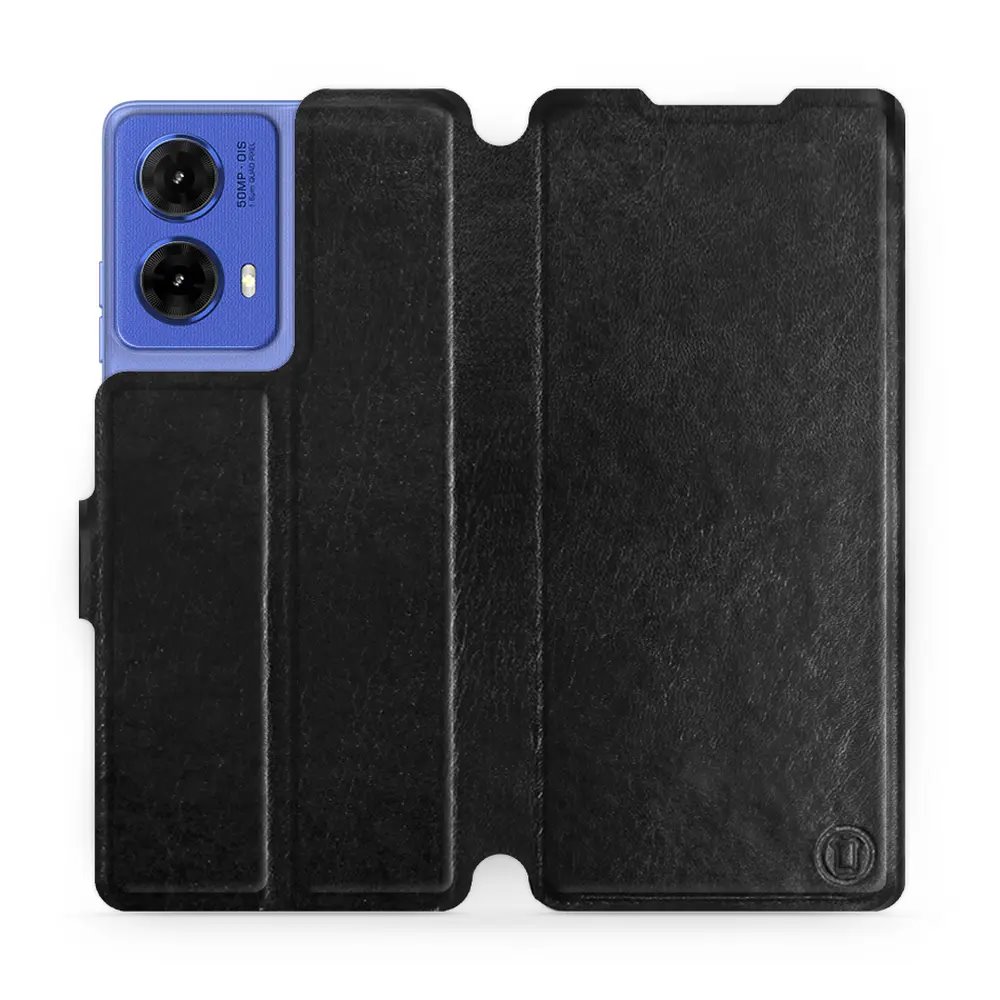 Flipové pouzdro Mobiwear - Motorola Moto G85 5G - Černé a šedé