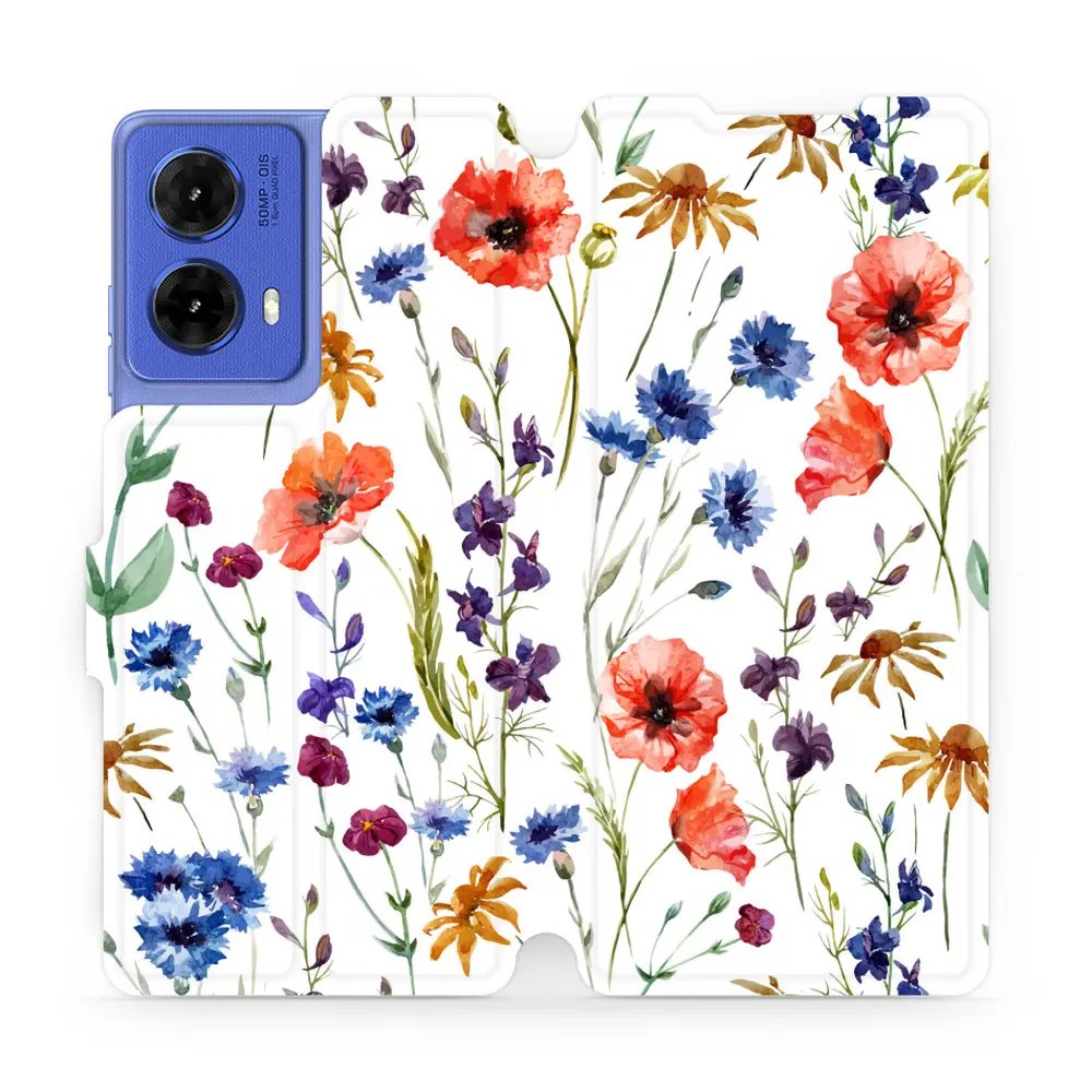 Flipové pouzdro Mobiwear - Motorola Moto G85 5G - MP04S Luční kvítí