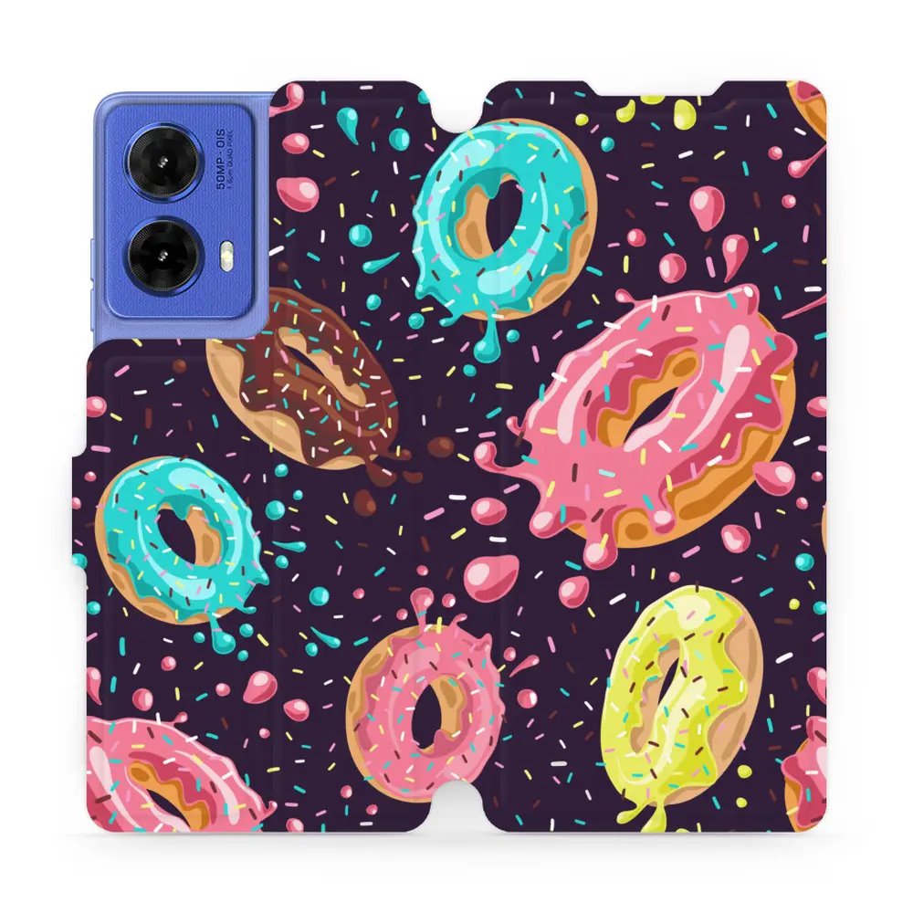 Flipové pouzdro Mobiwear - Motorola Moto G85 5G - VP19S Donutky