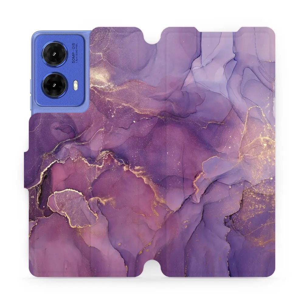 Flipové pouzdro Mobiwear - Motorola Moto G85 5G - VP20S Fialový mramor