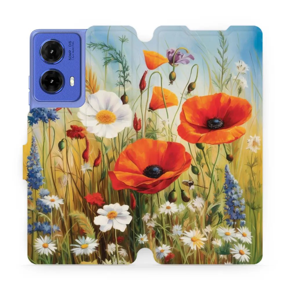 Flipové pouzdro Mobiwear - Motorola Moto G85 5G - VP43S Letní louka