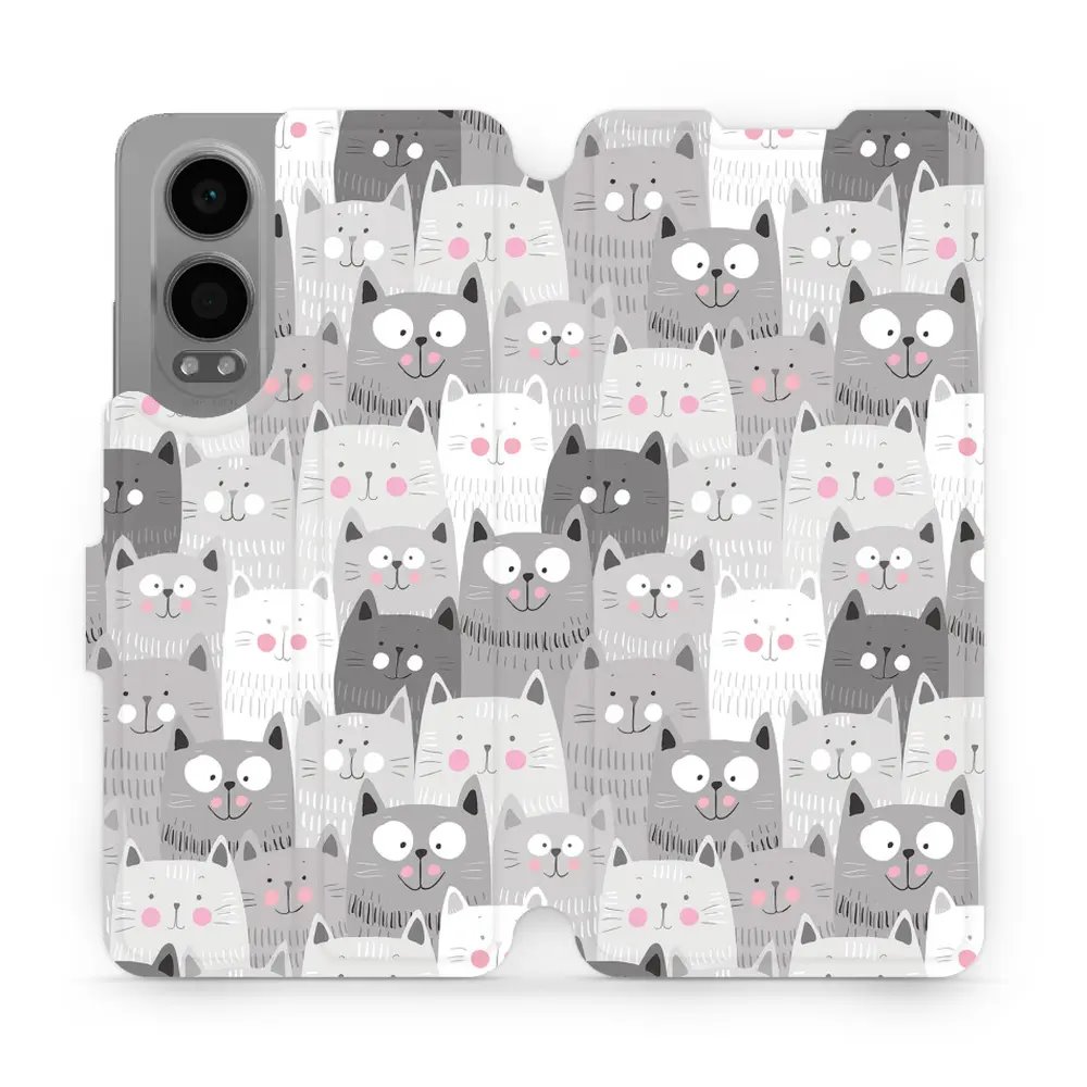Flipové pouzdro Mobiwear - OnePlus Nord CE 4 Lite 5G - M099P Kočičky