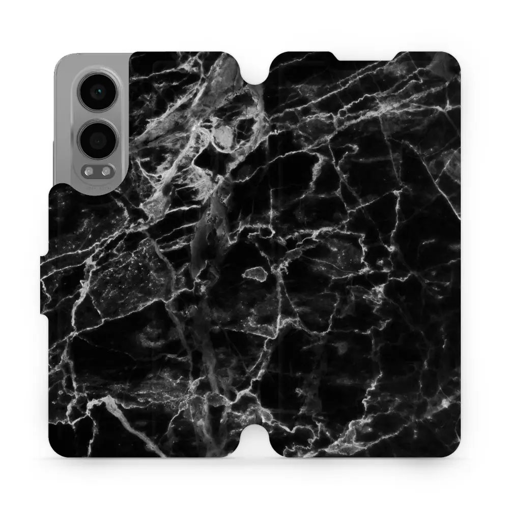 Flipové pouzdro Mobiwear - OnePlus Nord CE 4 Lite 5G - V056P Černý mramor
