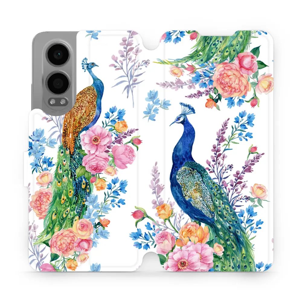 Flipové pouzdro Mobiwear - OnePlus Nord CE 4 Lite 5G - MX08S Pávi