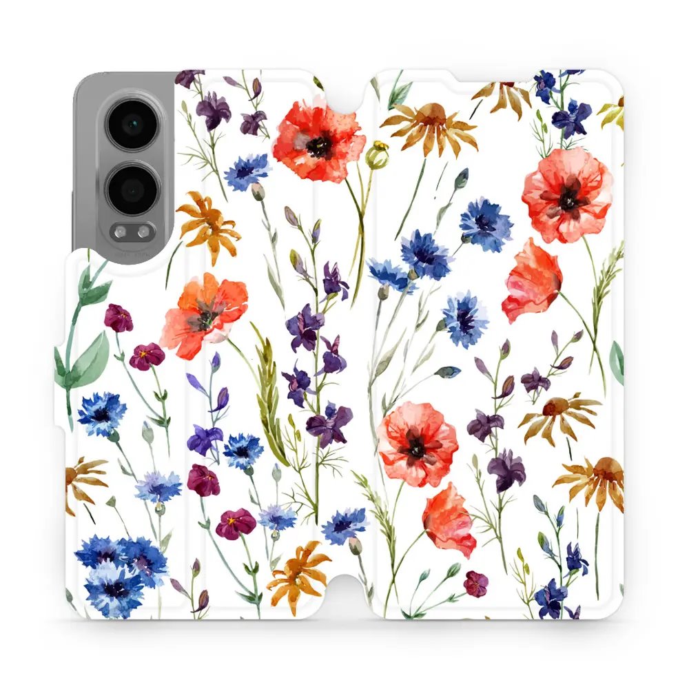 Flipové pouzdro Mobiwear - OnePlus Nord CE 4 Lite 5G - MP04S Luční kvítí