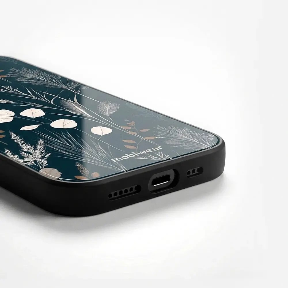 Lesklý kryt na mobil Apple iPhone 14 - Mobiwear Glossy GB27G, trávy na sytě tyrkysové