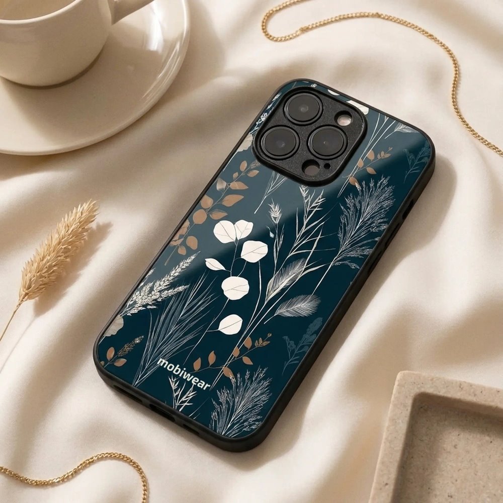 Lesklý kryt na mobil Apple iPhone 14 - Mobiwear Glossy GB27G, trávy na sytě tyrkysové
