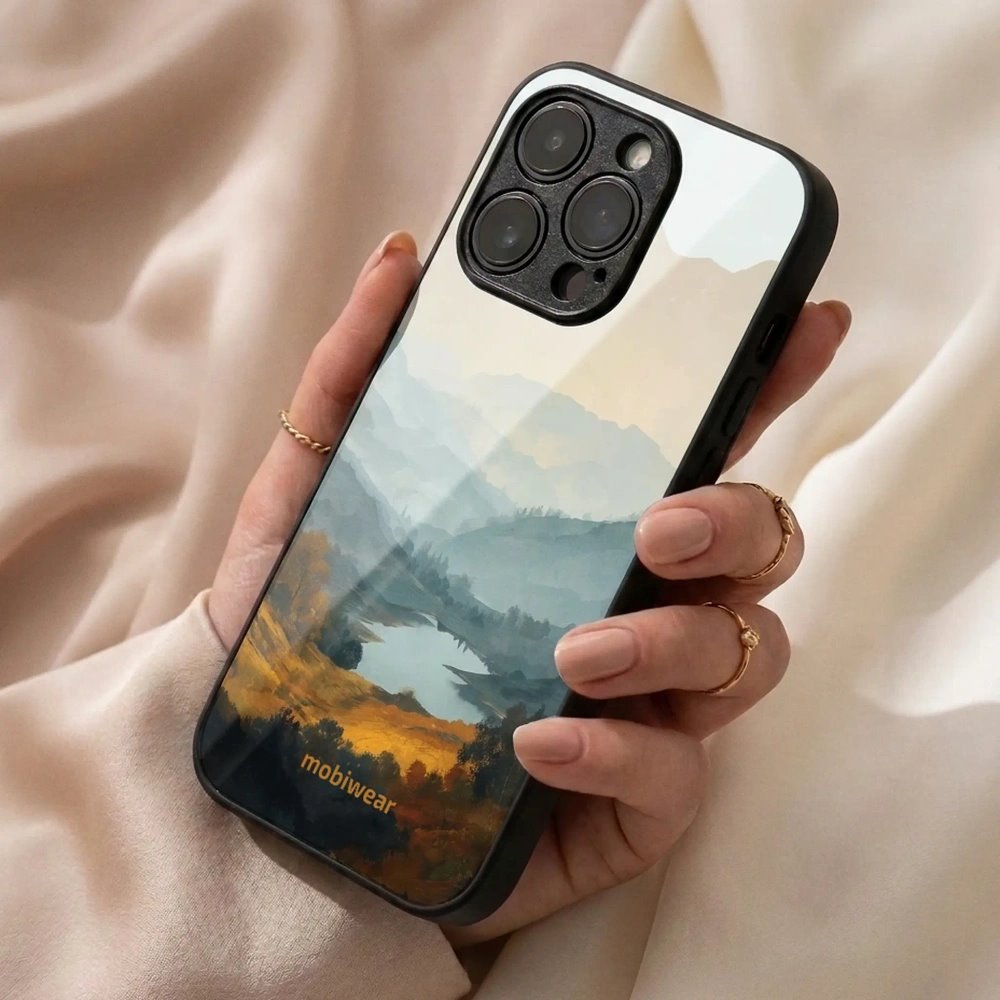 Lesklý kryt na mobil Samsung Galaxy S10e - Mobiwear Glossy GB36G, jezero v údolí