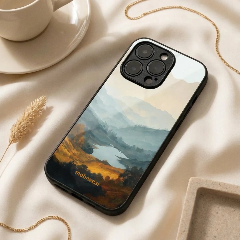 Lesklý kryt na mobil Samsung Galaxy S10e - Mobiwear Glossy GB36G, jezero v údolí