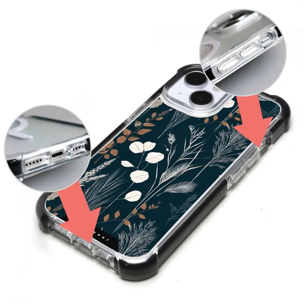Odolný obal Mobiwear MagSafe Elite Bumper - Apple iPhone 15 Pro Max - DB27D Trávy na sytě tyrkysové