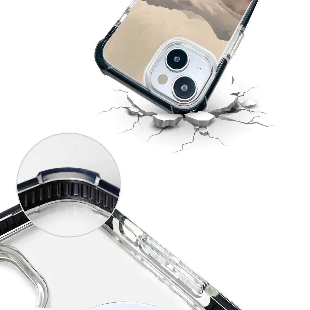 Odolný obal Mobiwear MagSafe Elite Bumper - Apple iPhone 15 Pro Max - DB35D Mlhavé údolí v horách
