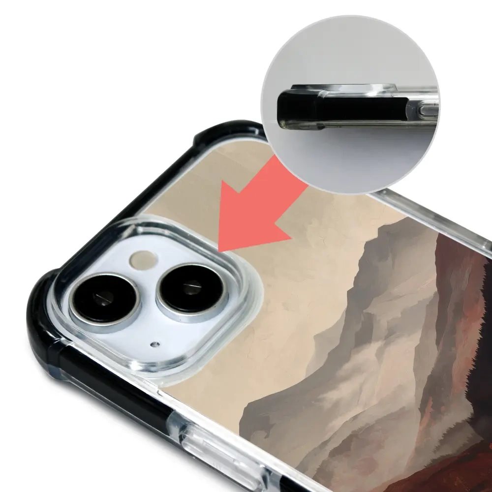Odolný obal Mobiwear MagSafe Elite Bumper - Apple iPhone 15 Pro Max - DB35D Mlhavé údolí v horách