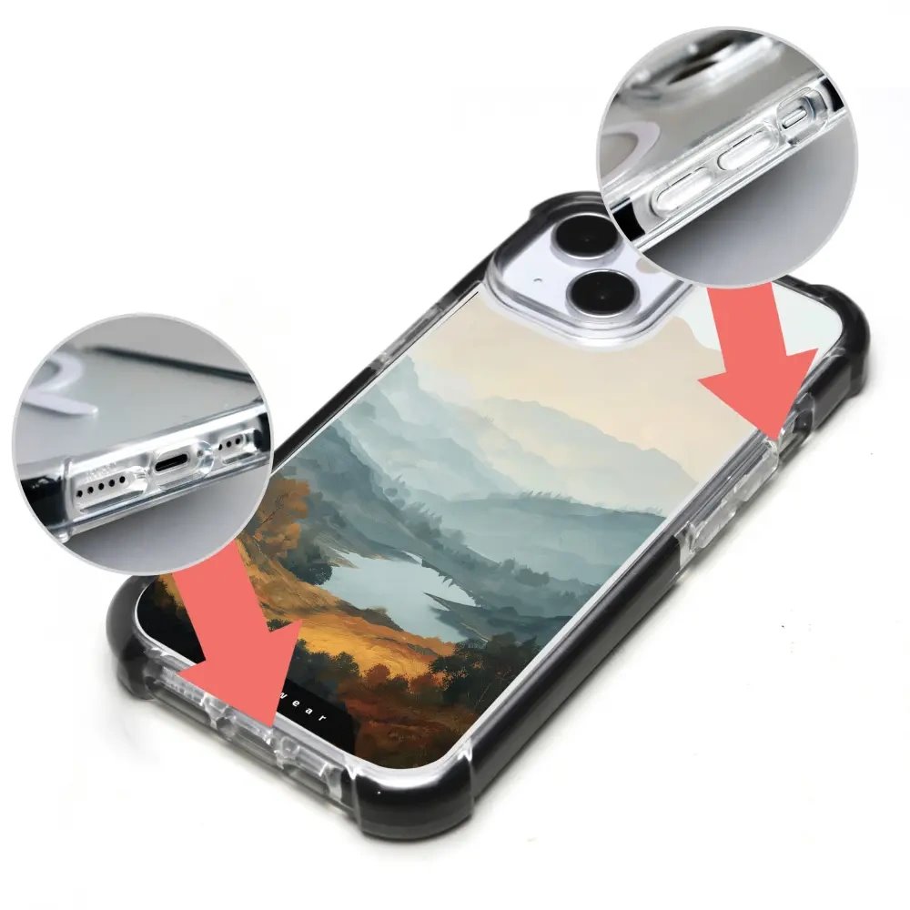 Odolný obal Mobiwear MagSafe Elite Bumper - Apple iPhone 17 Air - DB36D Jezero v údolí