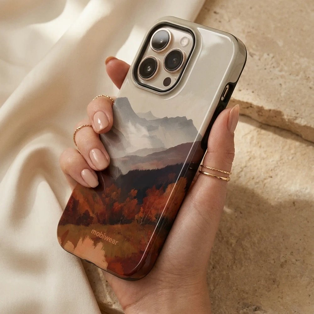 Odolný kryt na mobil Apple iPhone 14 Pro - Mobiwear Elite Pro EB35E, mlhavé údolí v horách