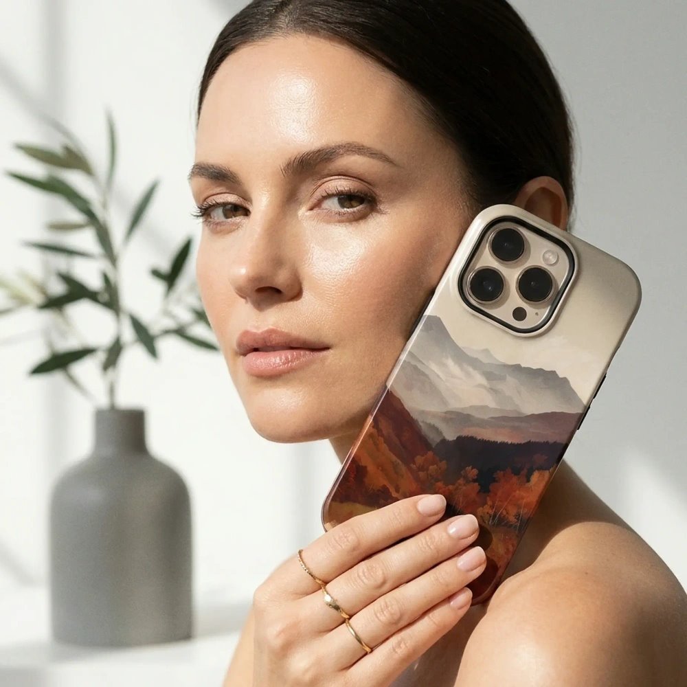 Odolný kryt na mobil Apple iPhone 14 Pro - Mobiwear Elite Pro EB35E, mlhavé údolí v horách