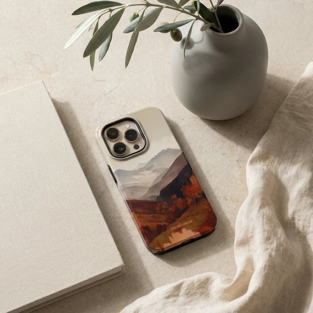 Odolný kryt na mobil Apple iPhone 14 Pro - Mobiwear Elite Pro EB35E, mlhavé údolí v horách