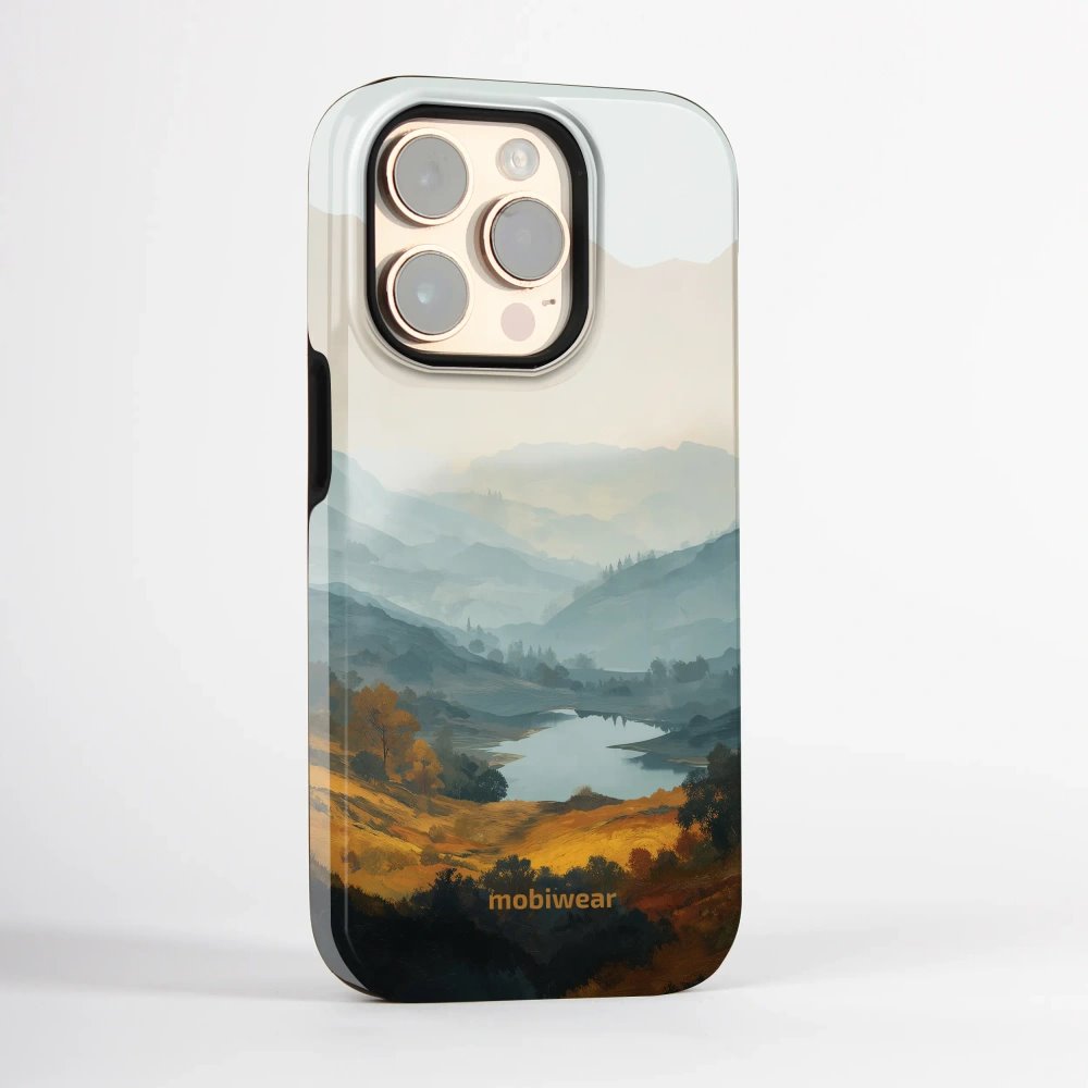 Odolný kryt na mobil Apple iPhone 14 Pro - Mobiwear Elite Pro EB36E, jezero v údolí