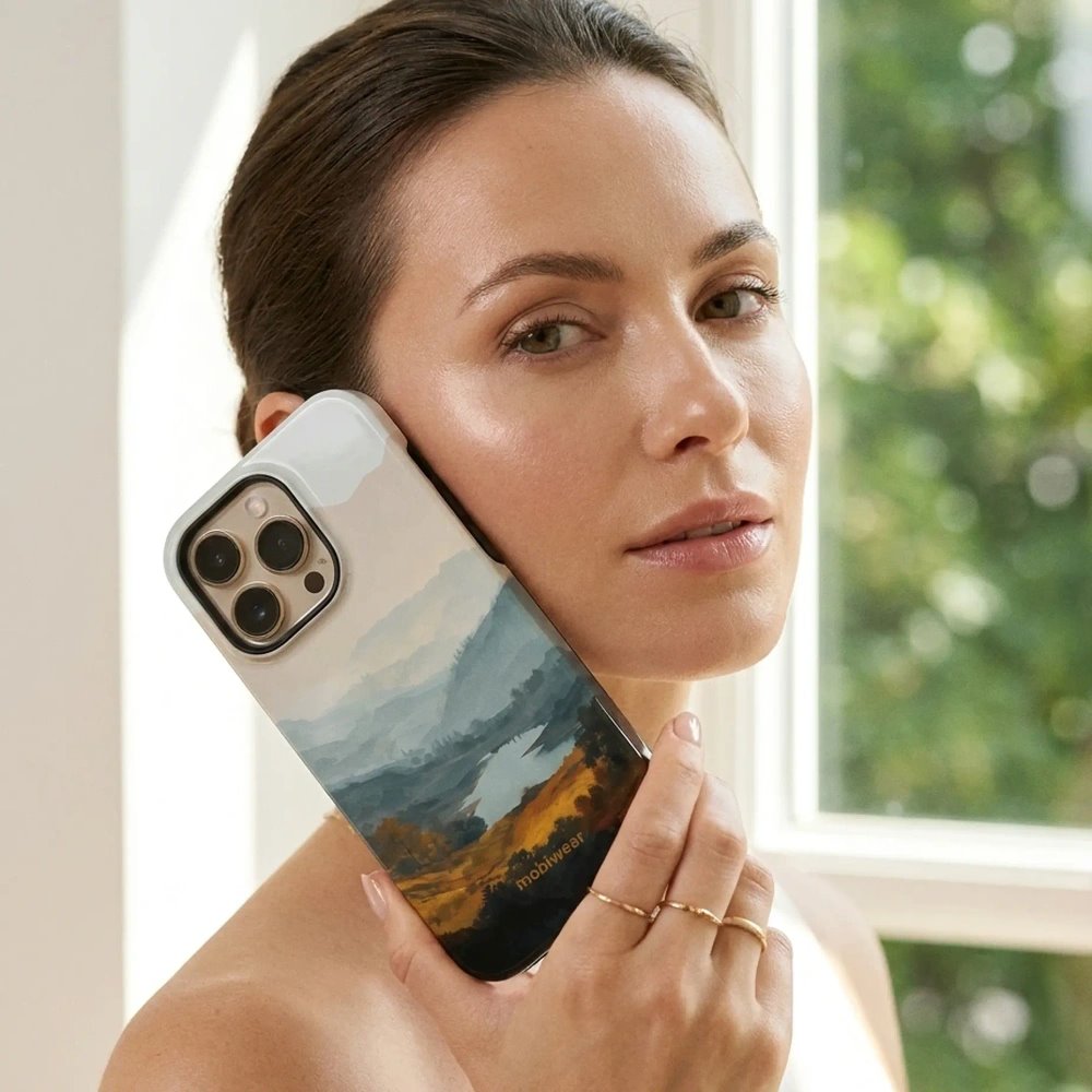 Odolný kryt na mobil Apple iPhone 14 Pro - Mobiwear Elite Pro EB36E, jezero v údolí