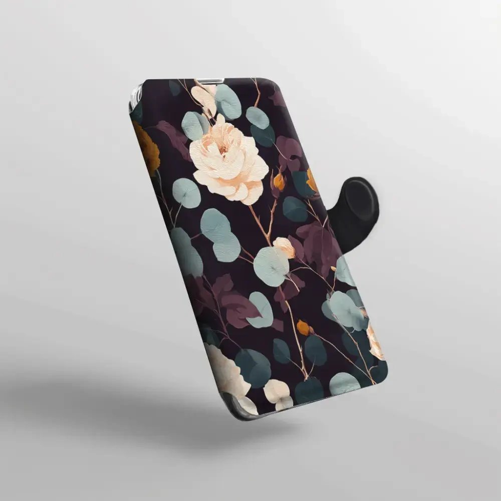 Flip pouzdro na mobil Motorola Moto G31 / Moto G41 - Mobiwear VB25S, rezavé růže v noci