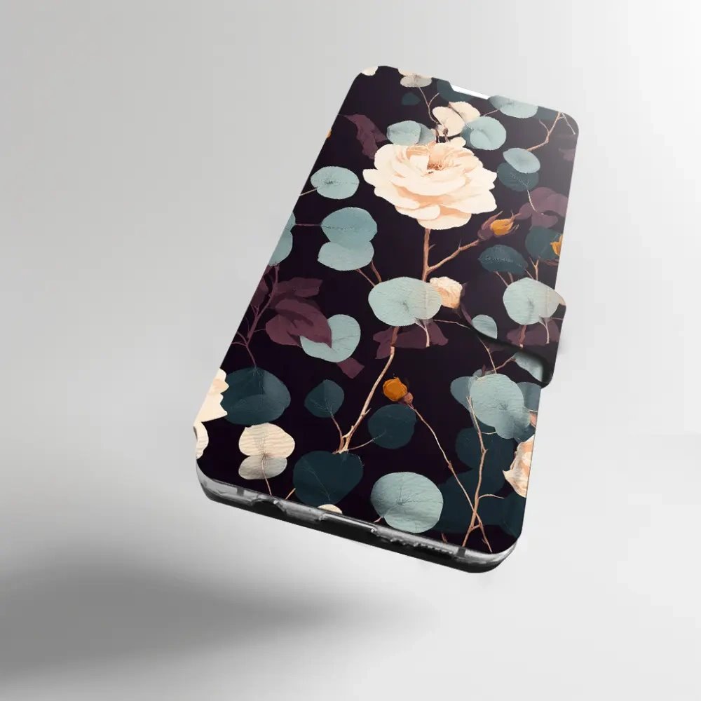 Flip pouzdro na mobil Motorola Moto G31 / Moto G41 - Mobiwear VB25S, rezavé růže v noci