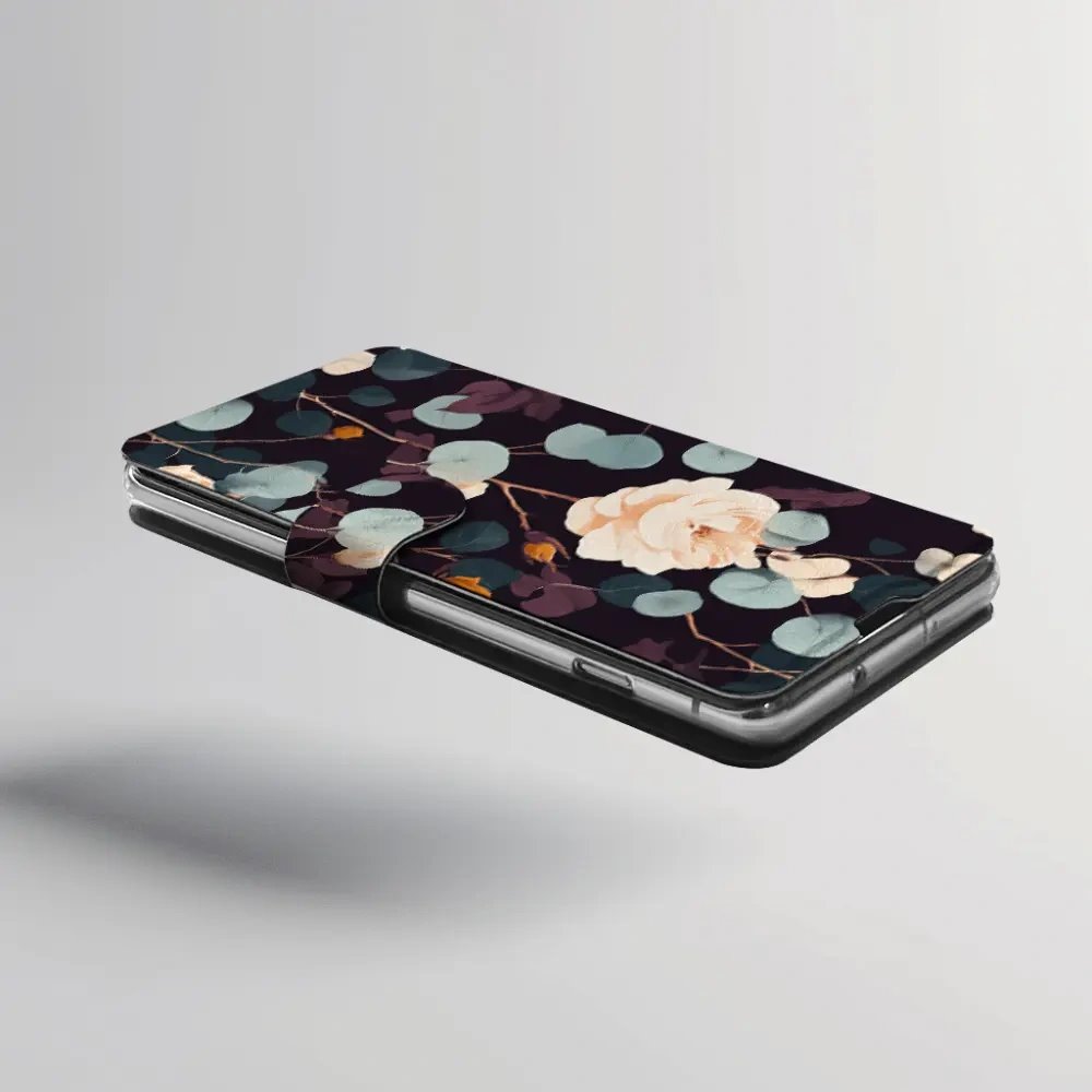 Flip pouzdro na mobil Motorola Moto G31 / Moto G41 - Mobiwear VB25S, rezavé růže v noci