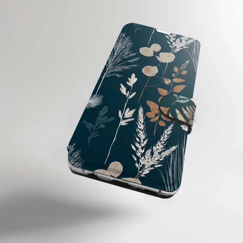 Flip pouzdro na mobil Motorola Moto G31 / Moto G41 - Mobiwear VB27S, trávy na sytě tyrkysové