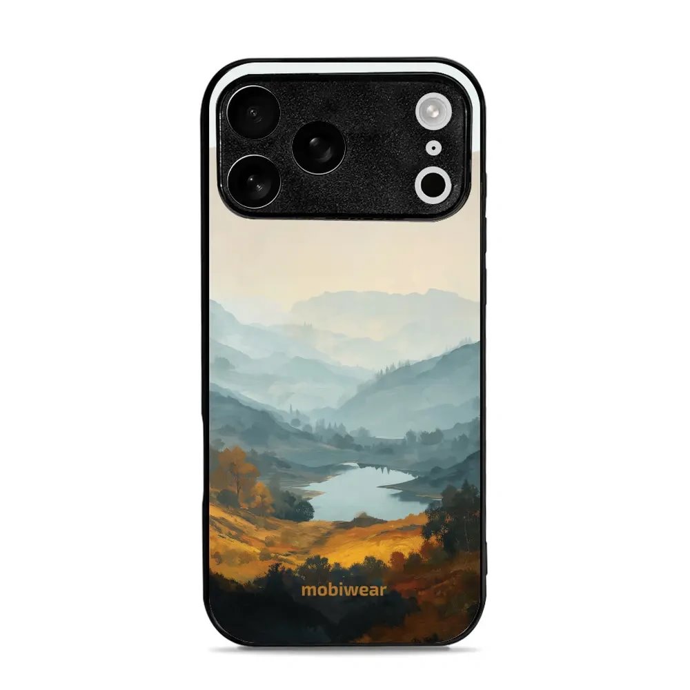 Lesklý kryt na mobil Apple iPhone 18 Pro Max - Mobiwear Glossy GB36G, jezero v údolí