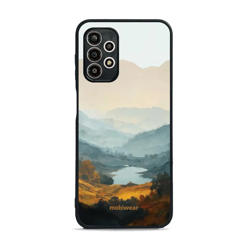 Lesklý kryt na mobil Samsung Galaxy A13 4G - Mobiwear Glossy GB36G, jezero v údolí
