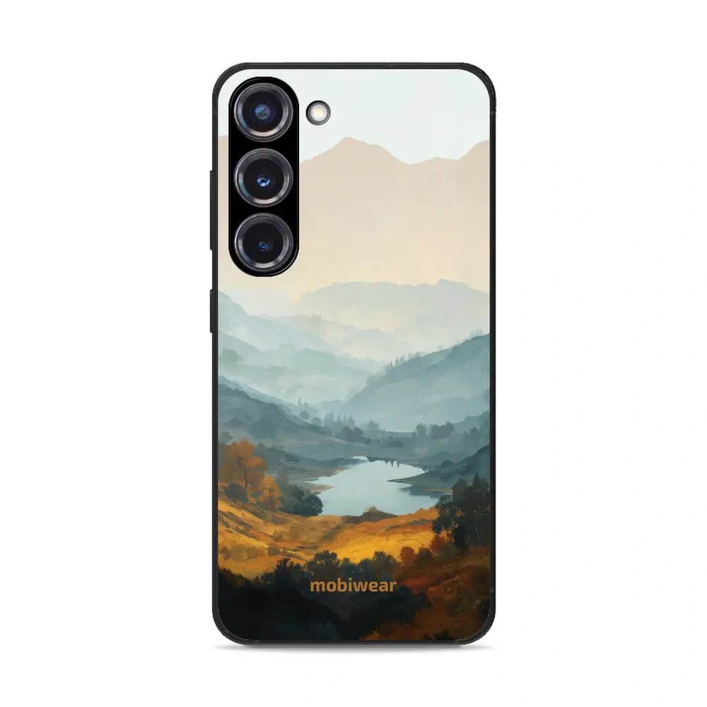Lesklý kryt na mobil Samsung Galaxy S23 Plus - Mobiwear Glossy GB36G, jezero v údolí