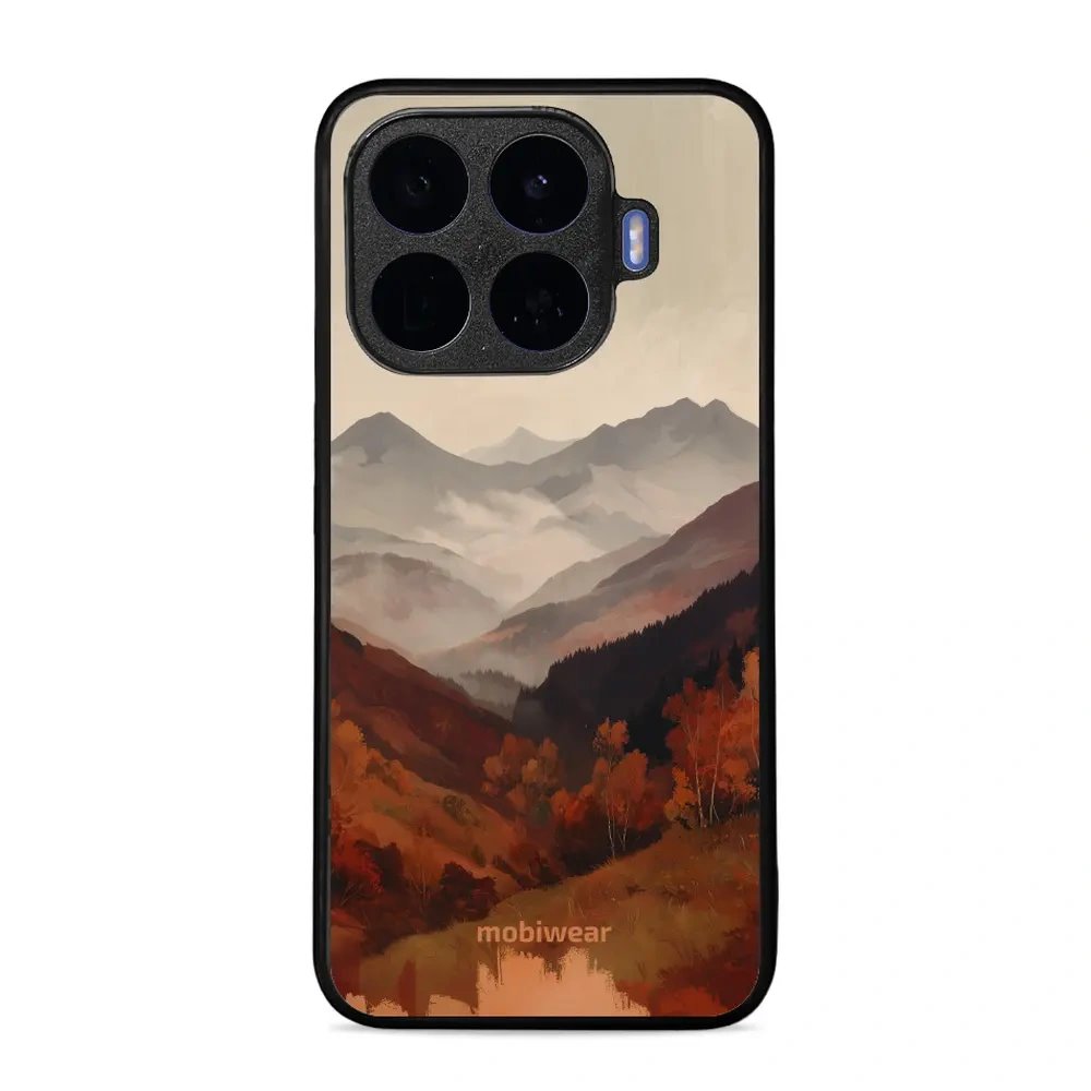 Lesklý kryt na mobil Xiaomi 17T - Mobiwear Glossy GB35G, mlhavé údolí v horách