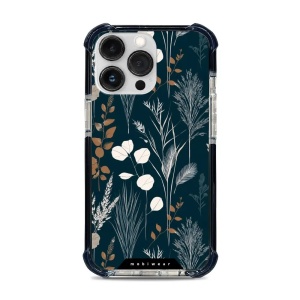 Odolný obal Mobiwear MagSafe Elite Bumper - Apple iPhone 13 Pro - DB27D Trávy na sytě tyrkysové