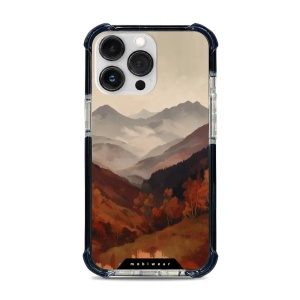Odolný obal Mobiwear MagSafe Elite Bumper - Apple iPhone 13 Pro - DB35D Mlhavé údolí v horách