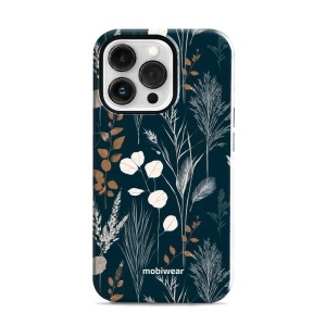 Odolný kryt na mobil Apple iPhone 13 Pro - Mobiwear Elite Pro EB27E, trávy na sytě tyrkysové