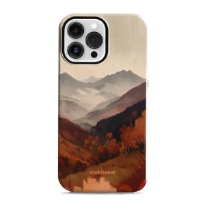 Odolný kryt na mobil Apple iPhone 13 Pro Max - Mobiwear Elite Pro EB35E, mlhavé údolí v horách