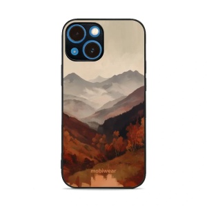 Lesklý kryt na mobil Apple iPhone 13 mini - Mobiwear Glossy GB35G, mlhavé údolí v horách