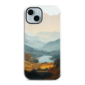 Odolný kryt na mobil Apple iPhone 14 - Mobiwear Elite Pro EB36E, jezero v údolí