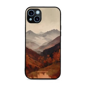 Lesklý kryt na mobil Apple iPhone 14 Plus - Mobiwear Glossy GB35G, mlhavé údolí v horách