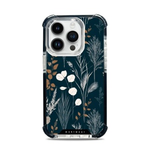 Odolný obal Mobiwear MagSafe Elite Bumper - Apple iPhone 14 Pro - DB27D Trávy na sytě tyrkysové