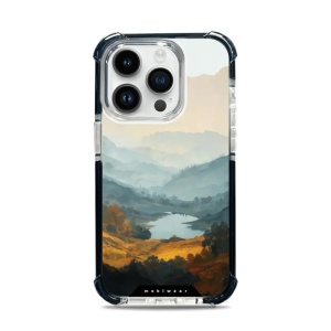 Odolný obal Mobiwear MagSafe Elite Bumper - Apple iPhone 14 Pro - DB36D Jezero v údolí