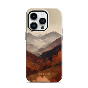 Odolný kryt na mobil Apple iPhone 14 Pro - Mobiwear Elite Pro EB35E, mlhavé údolí v horách