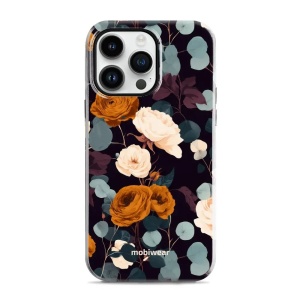 Odolný kryt na mobil Apple iPhone 14 Pro Max - Mobiwear Elite Pro EB25E, rezavé růže v noci