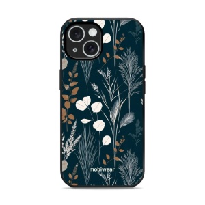 Lesklý kryt na mobil Apple iPhone 15 - Mobiwear Glossy GB27G, trávy na sytě tyrkysové