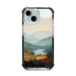 Odolný obal Mobiwear MagSafe Elite Bumper - Apple iPhone 15 - DB36D Jezero v údolí