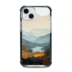 Odolný obal Mobiwear MagSafe Elite Bumper - Apple iPhone 15 Plus - DB36D Jezero v údolí