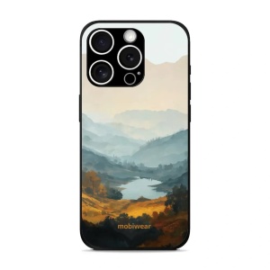 Lesklý kryt na mobil Apple iPhone 15 Pro - Mobiwear Glossy GB36G, jezero v údolí