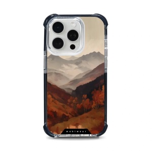 Odolný obal Mobiwear MagSafe Elite Bumper - Apple iPhone 15 Pro - DB35D Mlhavé údolí v horách