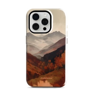 Odolný kryt na mobil Apple iPhone 15 Pro - Mobiwear Elite Pro EB35E, mlhavé údolí v horách