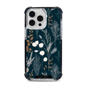 Odolný obal Mobiwear MagSafe Elite Bumper - Apple iPhone 15 Pro Max - DB27D Trávy na sytě tyrkysové