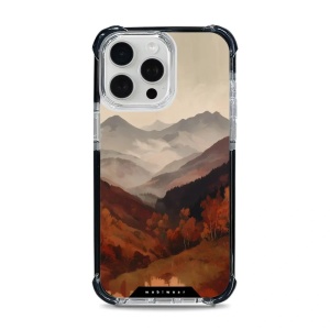 Odolný obal Mobiwear MagSafe Elite Bumper - Apple iPhone 15 Pro Max - DB35D Mlhavé údolí v horách